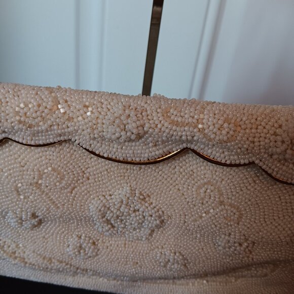 Vintage Rimco of California white micro beaded purse - Picture 3 of 7